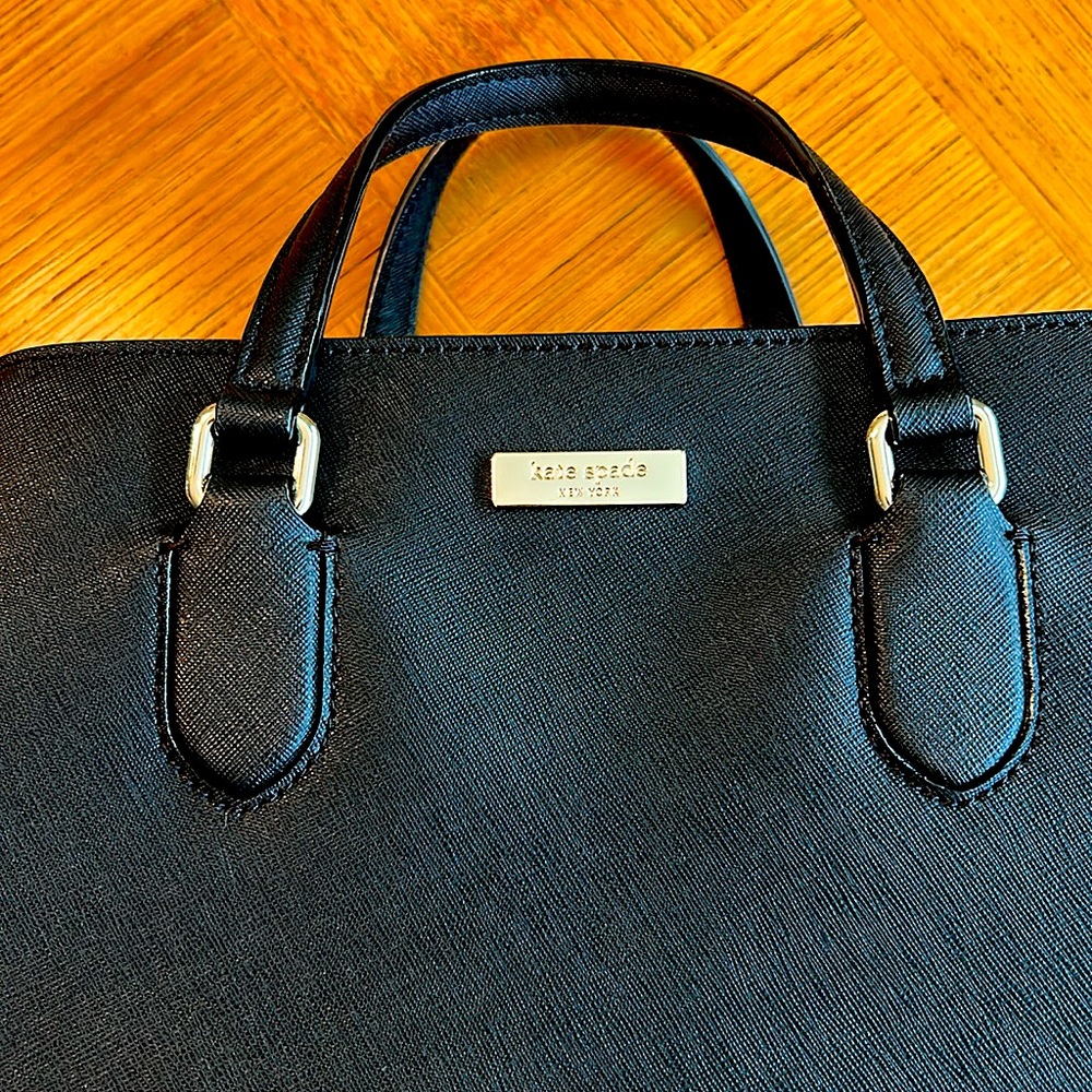 CLEARANCE SALE-KATE SPADE NY LAUREL WAY EVANGELIE BLACK SATCHEL HANDBAG - NWT - Picture 11 of 11